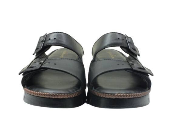 Bayan Günlük Hakiki Deri Terlik Siyah 157 YMN 1009