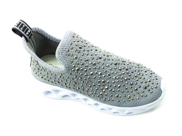 Bayan Sneaker Streç Ayakkabı - Gri - 412