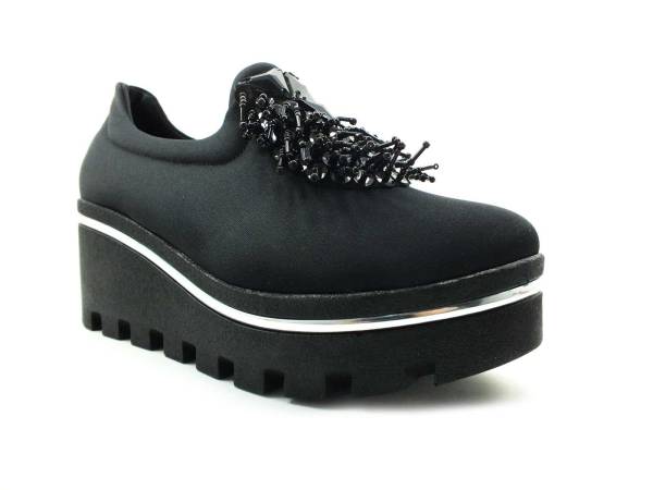 Bayan Streç Ayakkabı - Siyah - 1009