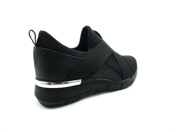 Bayan Streç Spor Ayakkabı - Siyah - 402-1