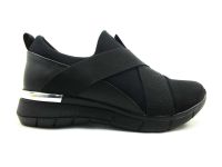 Bayan Streç Spor Ayakkabı - Siyah - 402-1 - Thumbnail