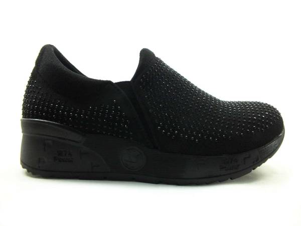 Bayan Streç Ayakkabı - Siyah-Streç - 9400