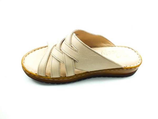 Bayan Terlik Hakiki Deri - Bej - 08