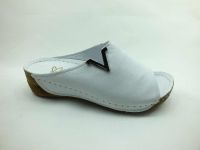 Bayan Terlik Hakiki Deri - Beyaz - 285 - Thumbnail