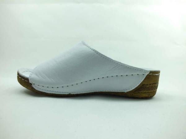 Bayan Terlik Hakiki Deri - Beyaz - 285