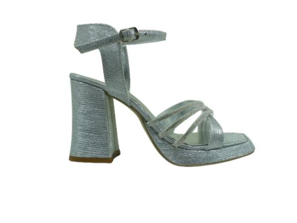 Bayan Topuklu Ayakkabı Gümüş-Simli 156 MG 6002