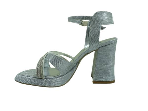 Bayan Topuklu Ayakkabı Gümüş-Simli 156 MG 6002