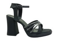 çarıkçım - Bayan Topuklu Ayakkabı Siyah-Saten 156 MG 6002