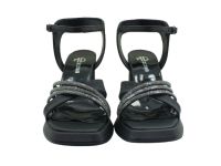 Bayan Topuklu Ayakkabı Siyah-Saten 156 MG 6002 - Thumbnail