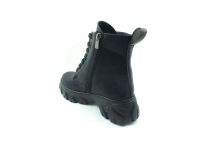 Beety Bağcıklı-Fermuarlı Kadın Bot - Siyah - 375 - Thumbnail