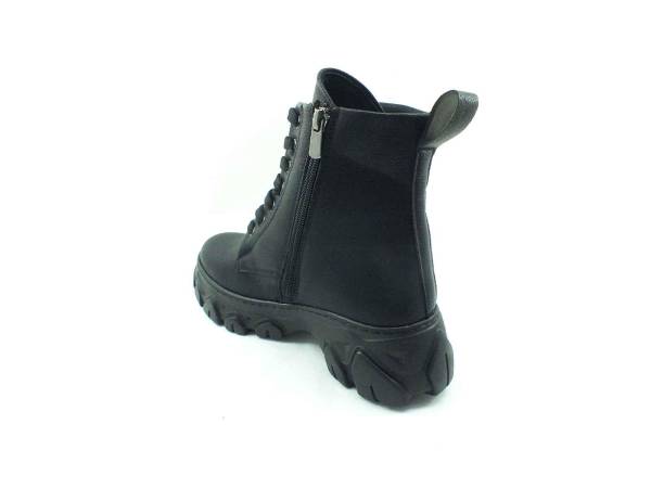 Beety Bağcıklı-Fermuarlı Kadın Bot - Siyah - 375