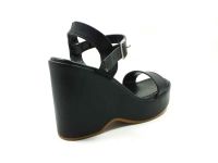 Beety Dolgu Topuklu Kadın Sandalet Siyah 90 1010 - Thumbnail