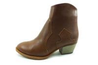 Fermuarlı Bayan Bot - Taba - 1003 - Thumbnail