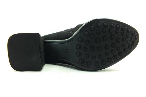 Beety Fermuarlı Bayan Bot xSiyah-Süet 90 4531