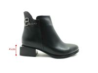 Beety Fermuarlı Topuklu Bot Siyah 86 840 - Thumbnail