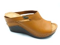 Beety Hakiki Deri Kadn Terliği Taba 87.1001 - Thumbnail