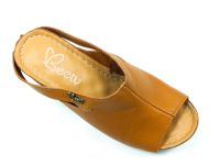 Beety Hakiki Deri Kadn Terliği Taba 87.1001 - Thumbnail