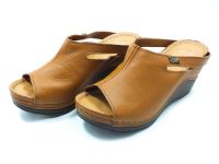 Beety Hakiki Deri Kadn Terliği Taba 87.1001 - Thumbnail