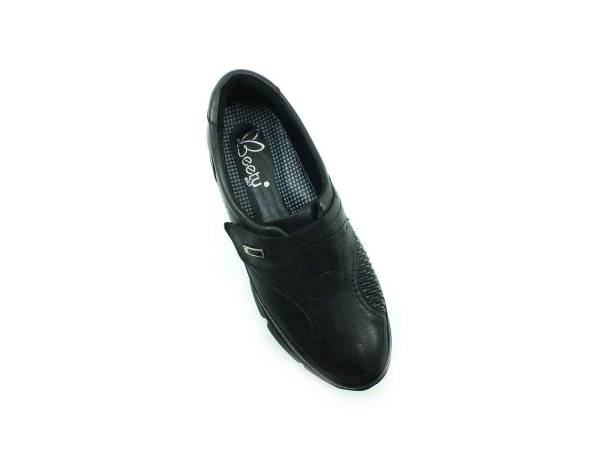 Beety Kemik Çıkıntısı Detaylı Hakiki Deri Ayakkabı - Siyah - Z-604