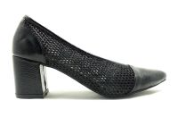 Beety Yazlık Topuklu Kadın Ayakkabısı Siyah-Kırışık 90 68.08 - Thumbnail