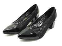 Beety Yazlık Topuklu Kadın Ayakkabısı Siyah-Kırışık 90 68.08 - Thumbnail