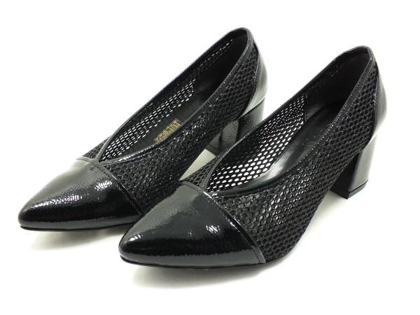 Beety Yazlık Topuklu Kadın Ayakkabısı Siyah-Kırışık 90 68.08