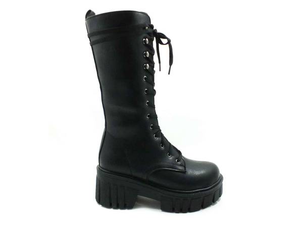 Caprito Fermuarlı Uzun bot Siyah 13 K-810