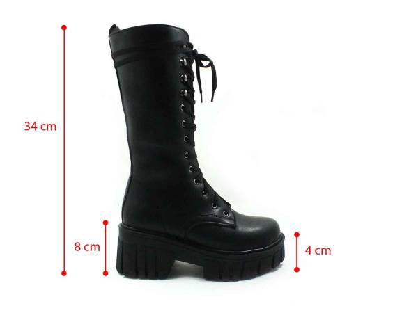 Caprito Fermuarlı Uzun bot Siyah 13 K-810