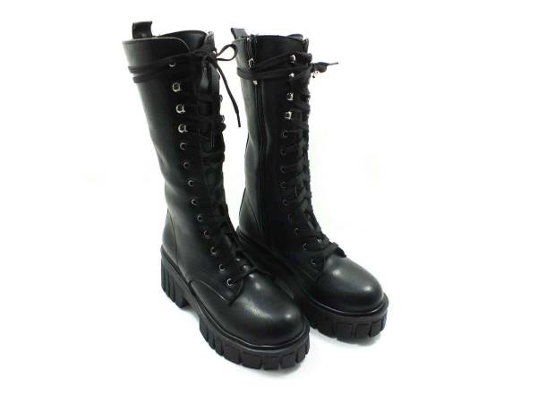 Caprito Fermuarlı Uzun bot Siyah 13 K-810