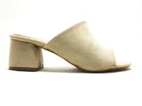 Caprito Kalın Topuklu Kadın Terliği Ten-Süet 13 19124 - Thumbnail