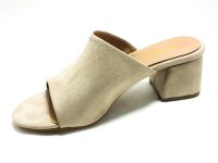 Caprito Kalın Topuklu Kadın Terliği Ten-Süet 13 19124 - Thumbnail