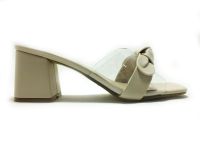 Caprito Kalın Topuklu Şeffaf Terlik Ten-Cilt 13 314 - Thumbnail