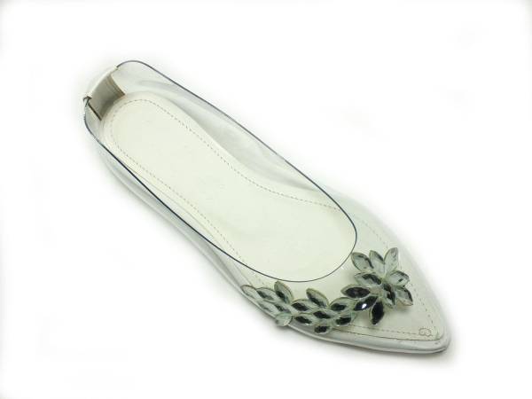 Caprito Şefaf Kadın Babet Ayakkabı Beyaz-Şeffaf 13 1087