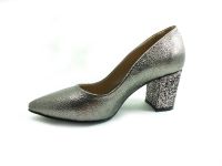 Caprito Simli Topuklu Kadın Ayakkabı - Platin - 1300 - Thumbnail