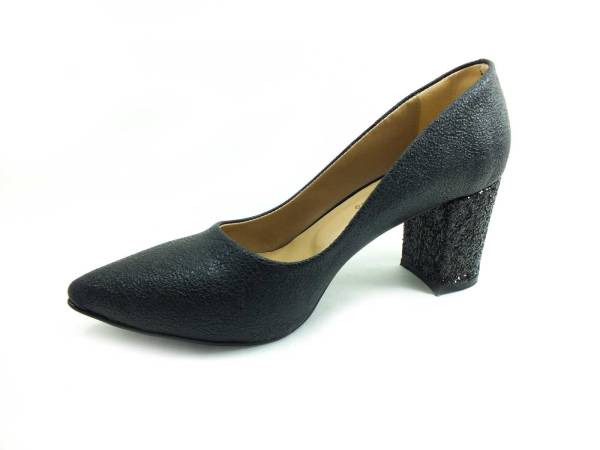 Caprito Simli Topuklu Kadın Ayakkabı - Siyah - 1300