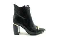 Caprito Topuklu Bot Siyah-Kırışık 13 K-239-9 - Thumbnail