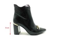 Caprito Topuklu Bot Siyah-Kırışık 13 K-239-9 - Thumbnail