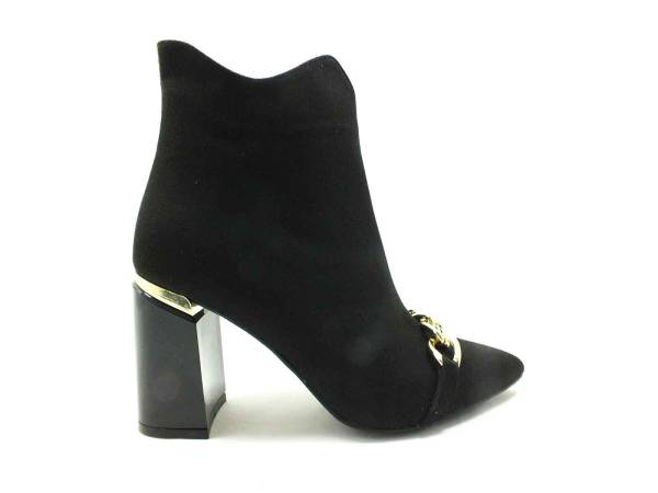 Caprito Topuklu Bot Siyah-Süet 13 K-239-9