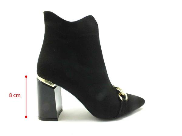 Caprito Topuklu Bot Siyah-Süet 13 K-239-9