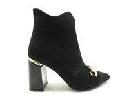 Caprito Topuklu Bot Siyah-Süet 13 K-239-9 - Thumbnail