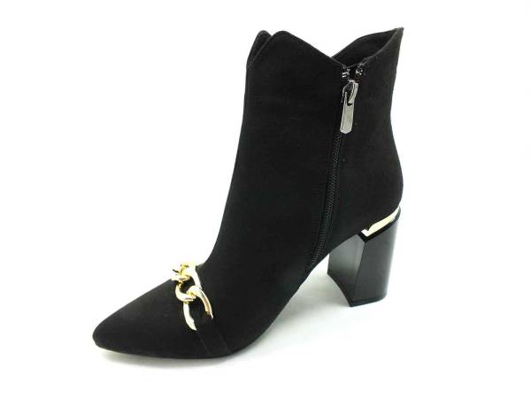 Caprito Topuklu Bot Siyah-Süet 13 K-239-9