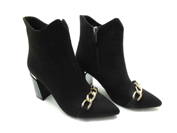 Caprito Topuklu Bot Siyah-Süet 13 K-239-9