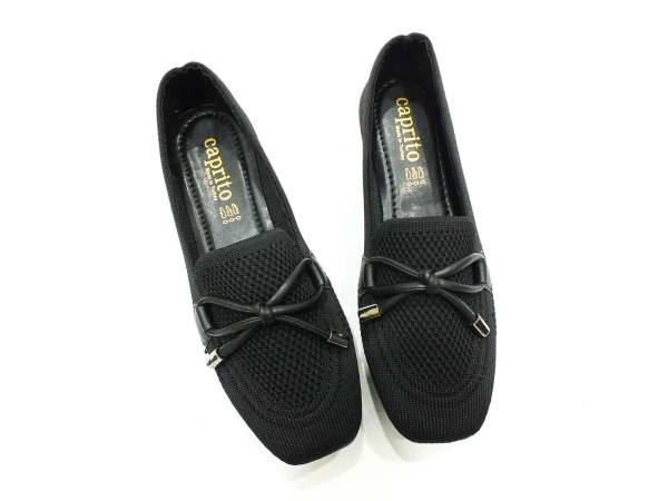 Caprito Triko Kadın Babet Siyah 13 Y-051