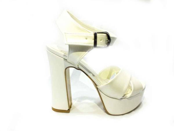 Çarıkçım 12 cm Topuklu Platformlu Ayakkabı Sedef 114 85