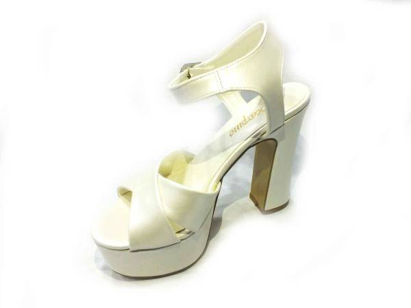 Çarıkçım 12 cm Topuklu Platformlu Ayakkabı Sedef 114 85