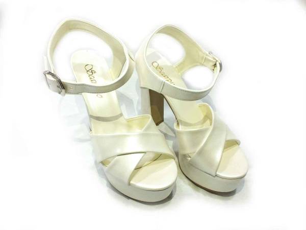 Çarıkçım 12 cm Topuklu Platformlu Ayakkabı Sedef 114 85