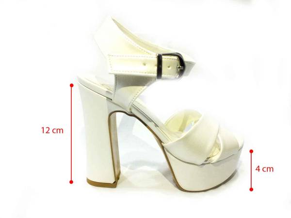 Çarıkçım 12 cm Topuklu Platformlu Ayakkabı Sedef 114 85