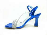 Çarıkçım 8 cm Topuklu Ayakkabı Saks 13 Y-082 - Thumbnail