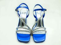 Çarıkçım 8 cm Topuklu Ayakkabı Saks 13 Y-082 - Thumbnail