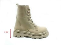 Çarıkçım Bağcıklı - Fermuarlı Bot Bej 118 4000 - Thumbnail